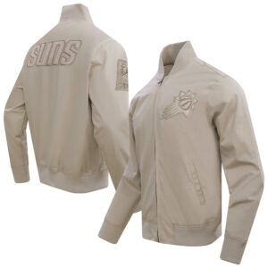 Men's Pro Standard Tan Phoenix Suns Neutral Twill Full-Zip Jacket