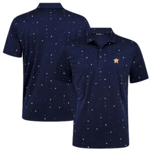 Men's Levelwear Navy Houston Astros Confetti Insignia 2.0 Polo