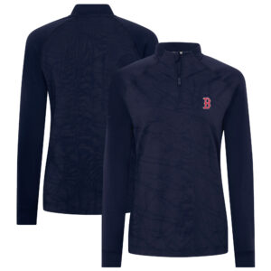 Women's Levelwear Navy Boston Red Sox Amethyst Insignia 2.0 Quarter-Zip Jacket