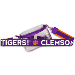 Women's Clemson Tigers Bridget Clear Purse with Logo Strap