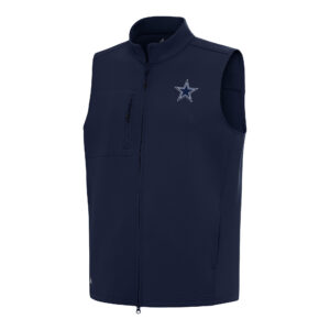 Men's Antigua Navy Dallas Cowboys Demand Full-Zip Vest