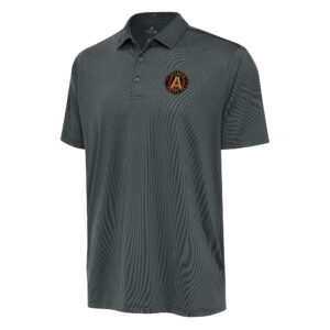 Men's Antigua Charcoal Atlanta United FC  Ellipse Polo