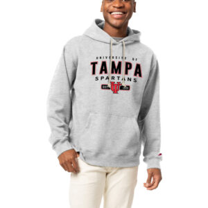 Men's League Collegiate Wear Heather Gray Tampa Spartans Essentials 2.0 Fleece Pullover Hoodie