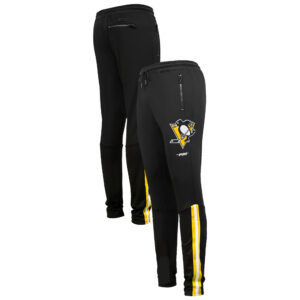 Men's Pro Standard Black Pittsburgh Penguins Classic Chenille Track Pants