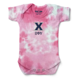 Newborn & Infant Chad & Jake Pink Xavier Musketeers Personalized Tie-Dye Bodysuit