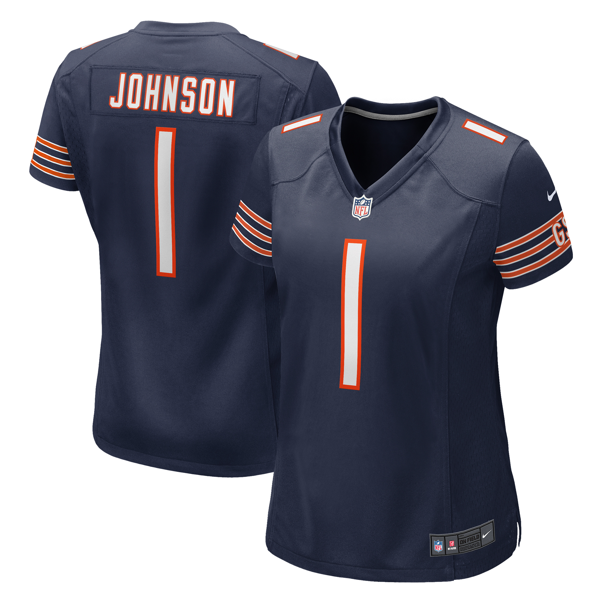 Women's Nike Jaylon Johnson Navy Chicago Bears Game Jersey