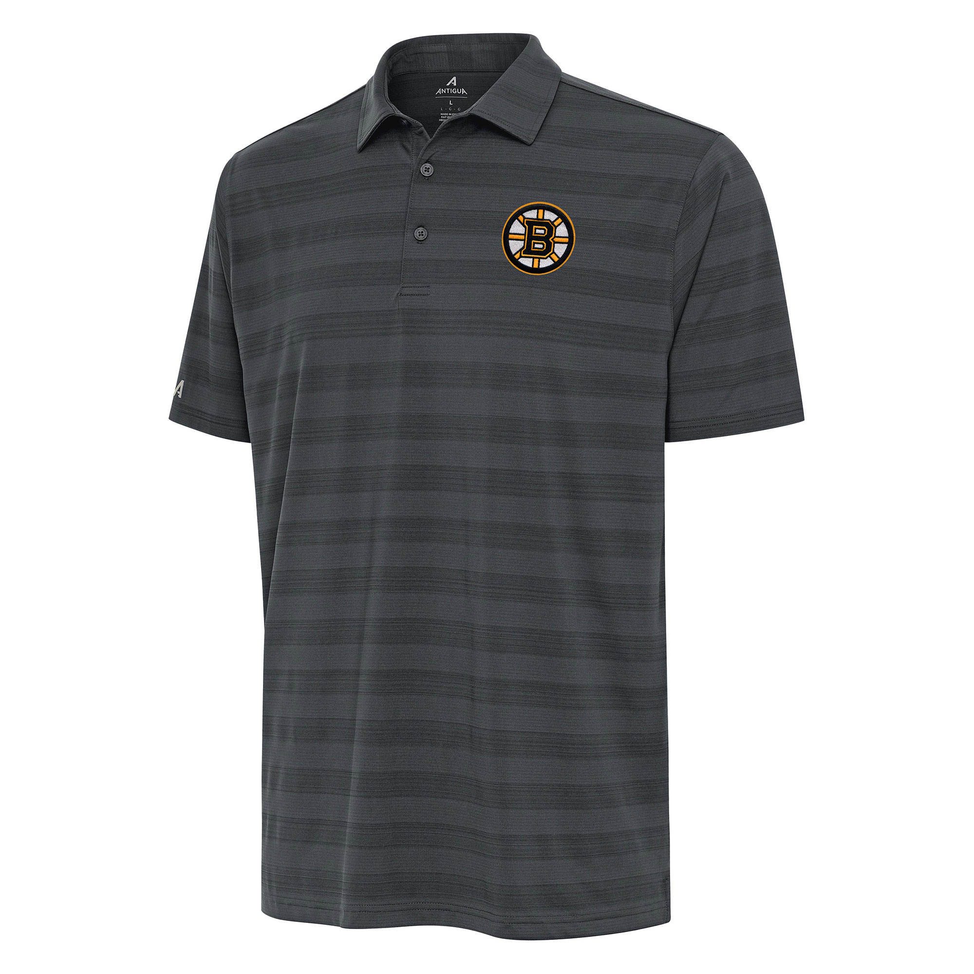 Men's Antigua Pewter Boston Bruins Tunnel Polo