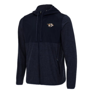 Men's Antigua Navy Nashville Predators Sway Full-Zip Hoodie Jacket