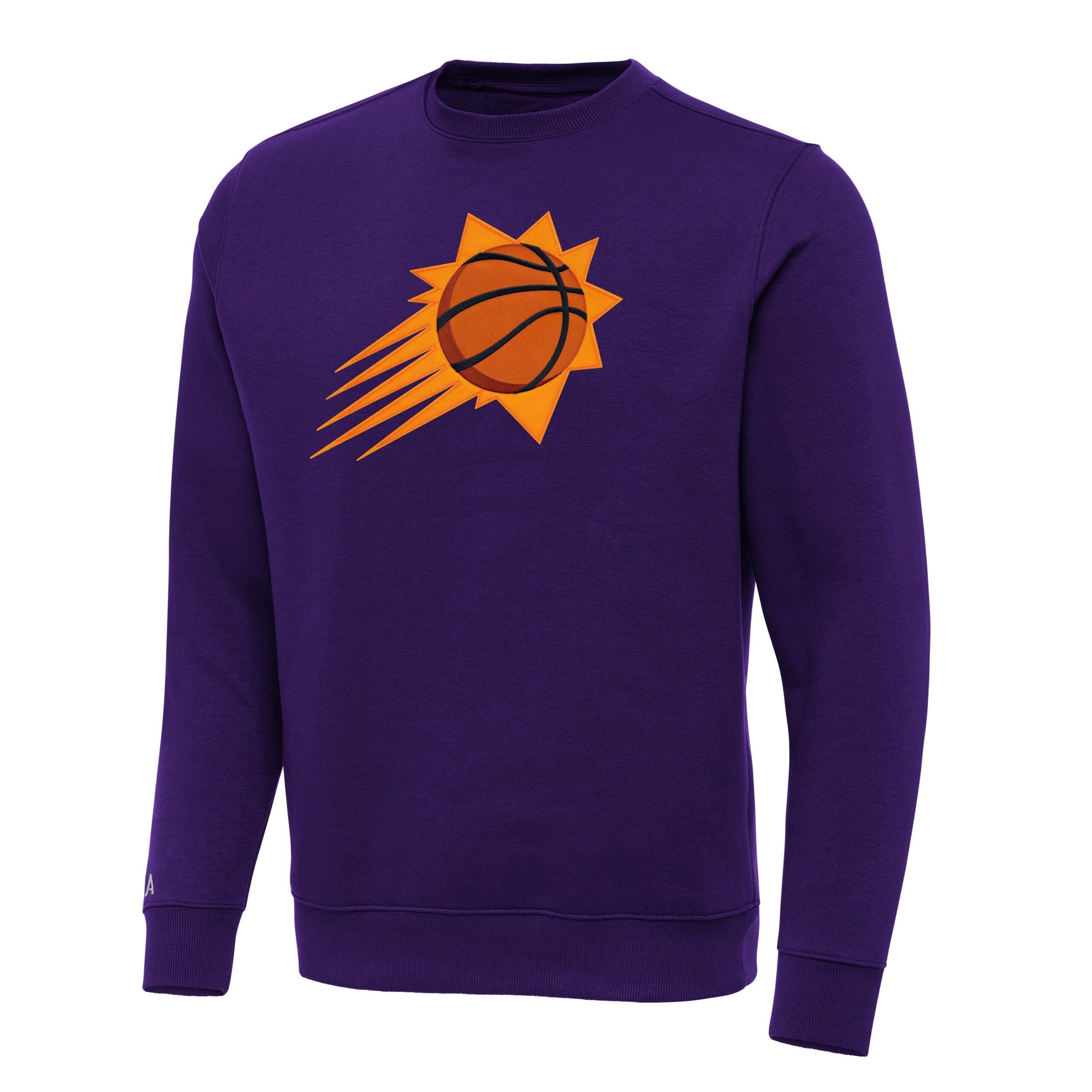 Men's Antigua Purple Phoenix Suns Victory Crewneck Pullover Sweatshirt