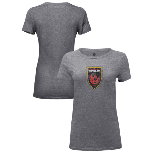 Women's 1863FC Heather Gray Phoenix Rising FC Color Badge Tri-Blend T-Shirt
