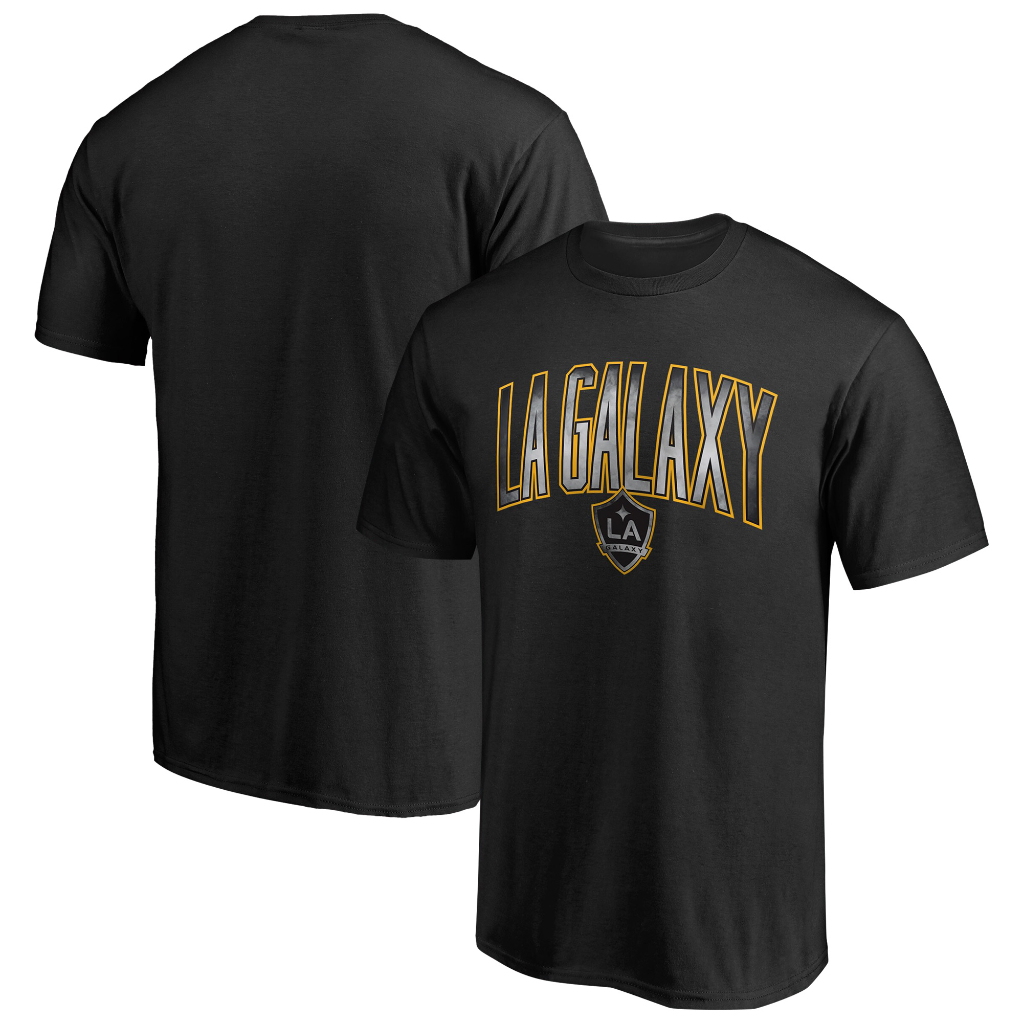 Men's Black LA Galaxy Arch Smoke T-Shirt