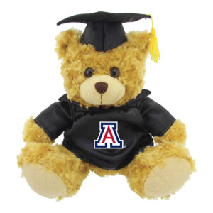 Black/Brown Arizona Wildcats 12'' Graduation Plush Bear