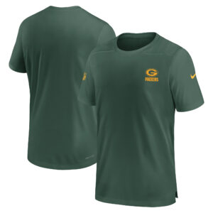 Men's Nike  Green Green Bay Packers Sideline Coach Performance T-Shirt