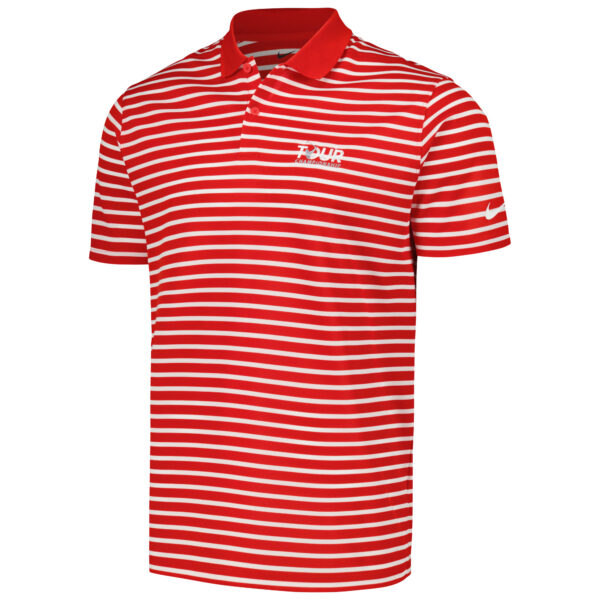 Men's Nike White/Red TOUR Championship Victory Stripe Performance Polo - Image 6