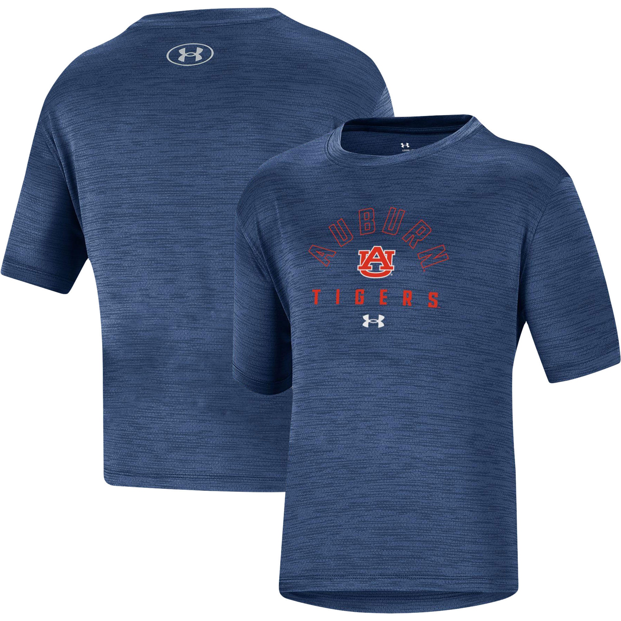 Youth Under Armour Heather Navy Auburn Tigers Vent Tech Mesh Performance T-Shirt - Image 5