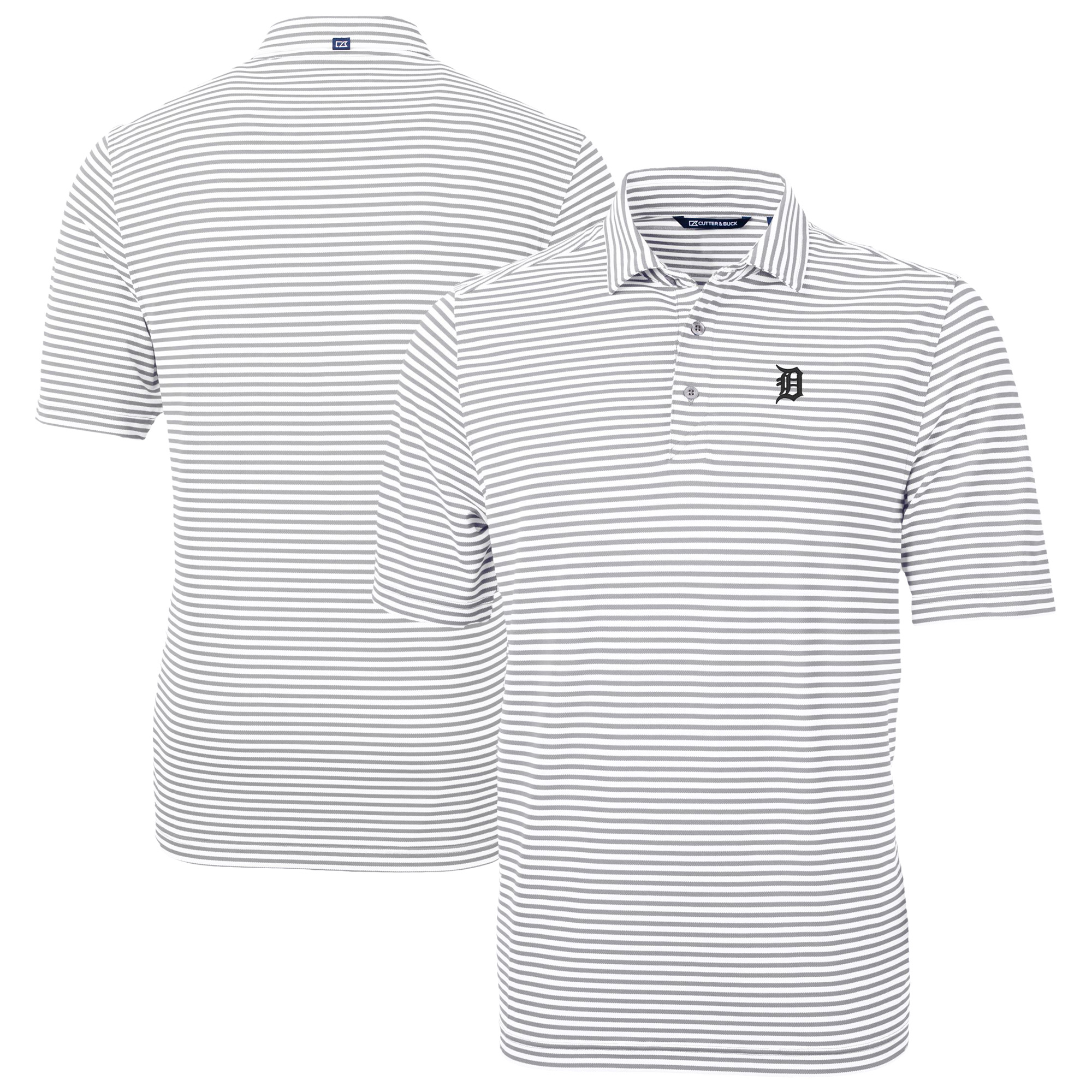 Men's Cutter & Buck Red Cleveland Guardians Pike Eco Tonal Geo Print Stretch Recycled Polo - Image 2