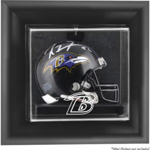 Baltimore Ravens Black Framed Wall-Mountable Mini Helmet Display Case