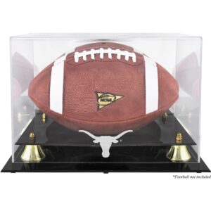 Texas Longhorns Golden Classic Logo Football Display Case with Mirror Back