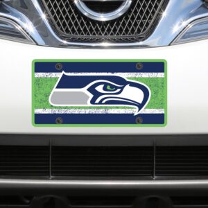 Seattle Seahawks Vintage Acrylic Cut License Plate