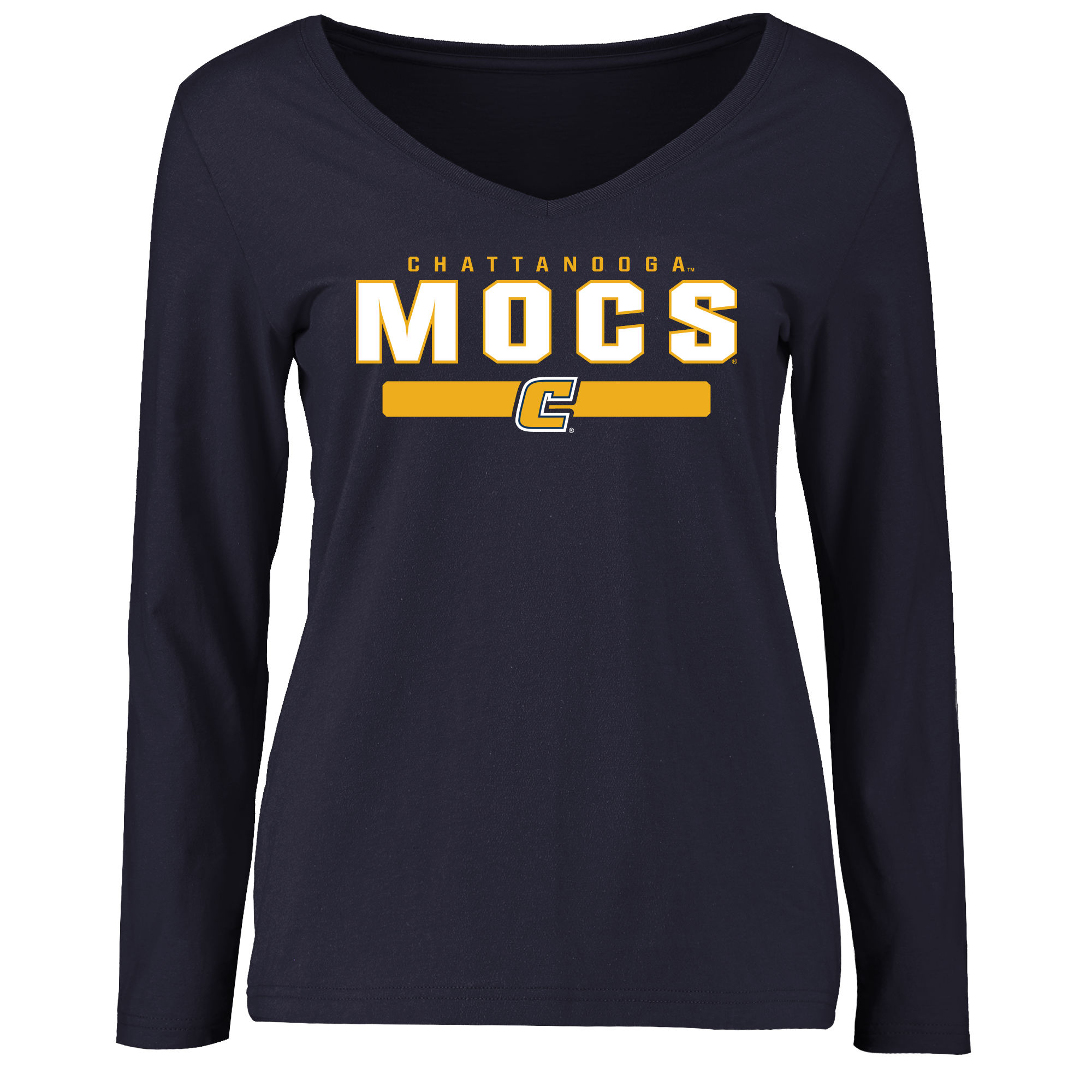 Women's Navy Tennessee Chattanooga Mocs Team Strong Long Sleeve T-Shirt