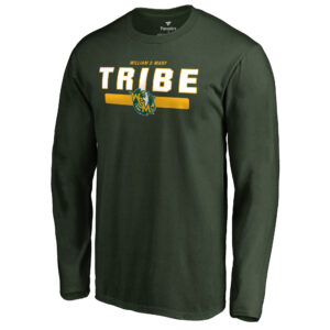 Men's Green William & Mary Tribe Team Strong Long Sleeve T-Shirt