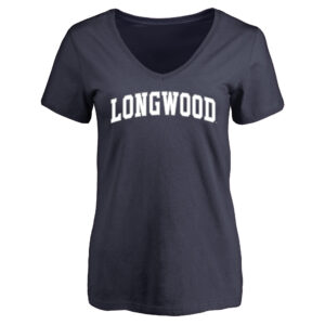 Women's Navy Longwood Lancers Everyday V-Neck T-Shirt