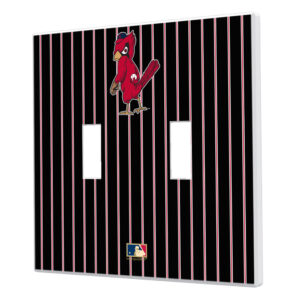 St. Louis Cardinals 1950 Cooperstown Pinstripe Double Toggle Light Switch Plate