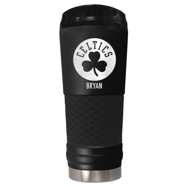 Black Boston Celtics 24oz. Personalized Stealth Draft Tumbler