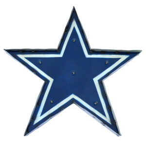 Imperial Dallas Cowboys 29.5'' x 29.5'' Logo Lighted Recycled Metal Sign