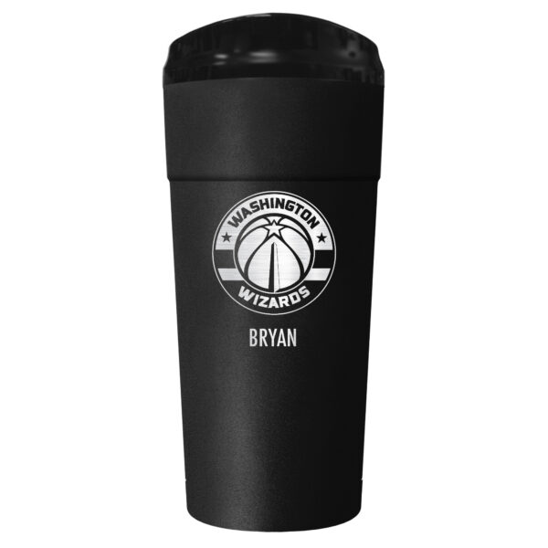 Black Washington Wizards 24oz. Personalized Stealth Travel Tumbler - Image 4