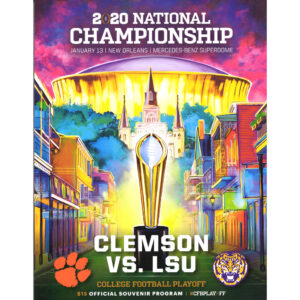 Clemson Tigers vs. LSU Tigers College Football Playoff 2020 National Championship Game Official Program