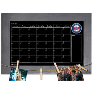 Minnesota Twins 11" x 19" Monthly Chalkboard with Frame & Clothespins Sign
