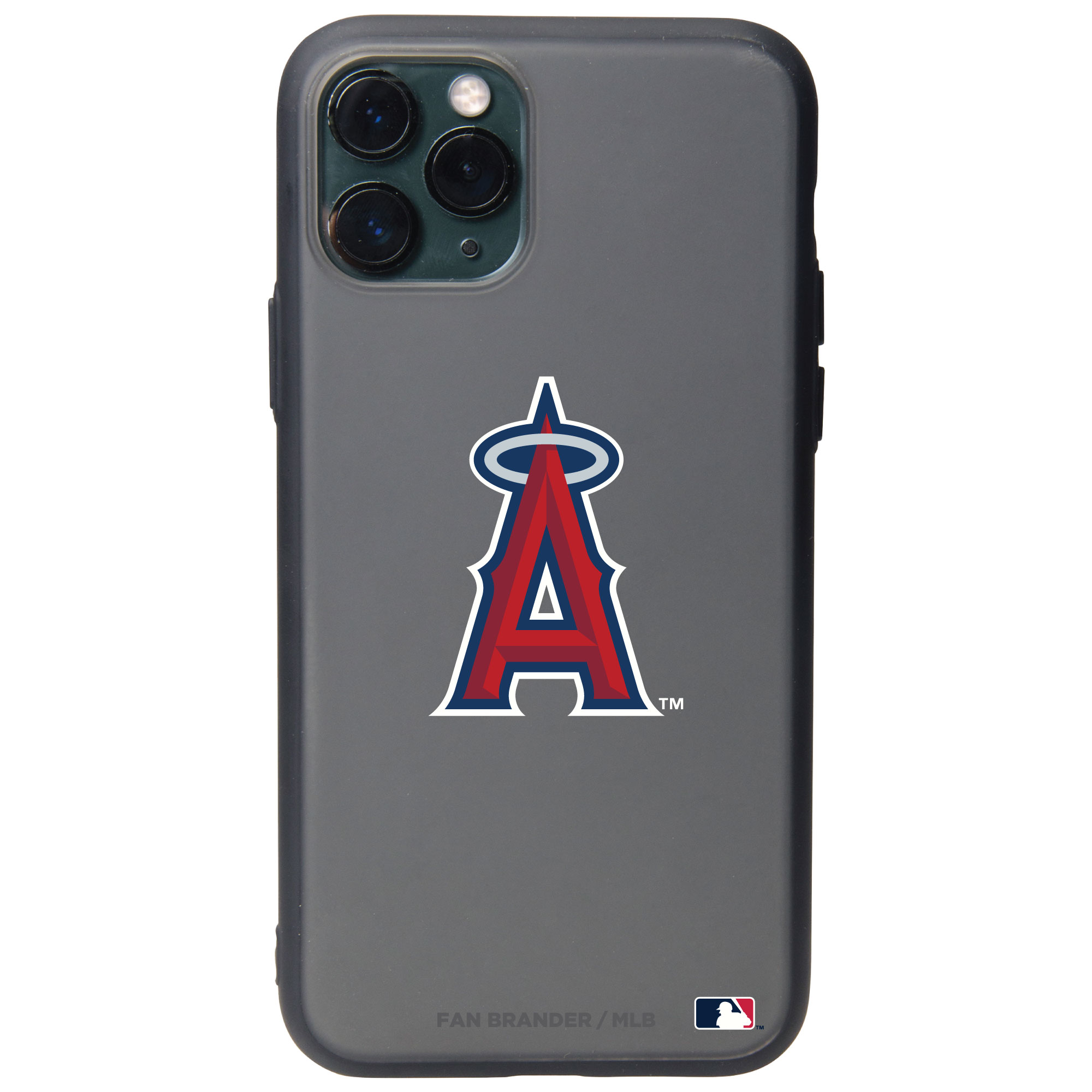 Los Angeles Angels Black Slate Primary Mark iPhone Case