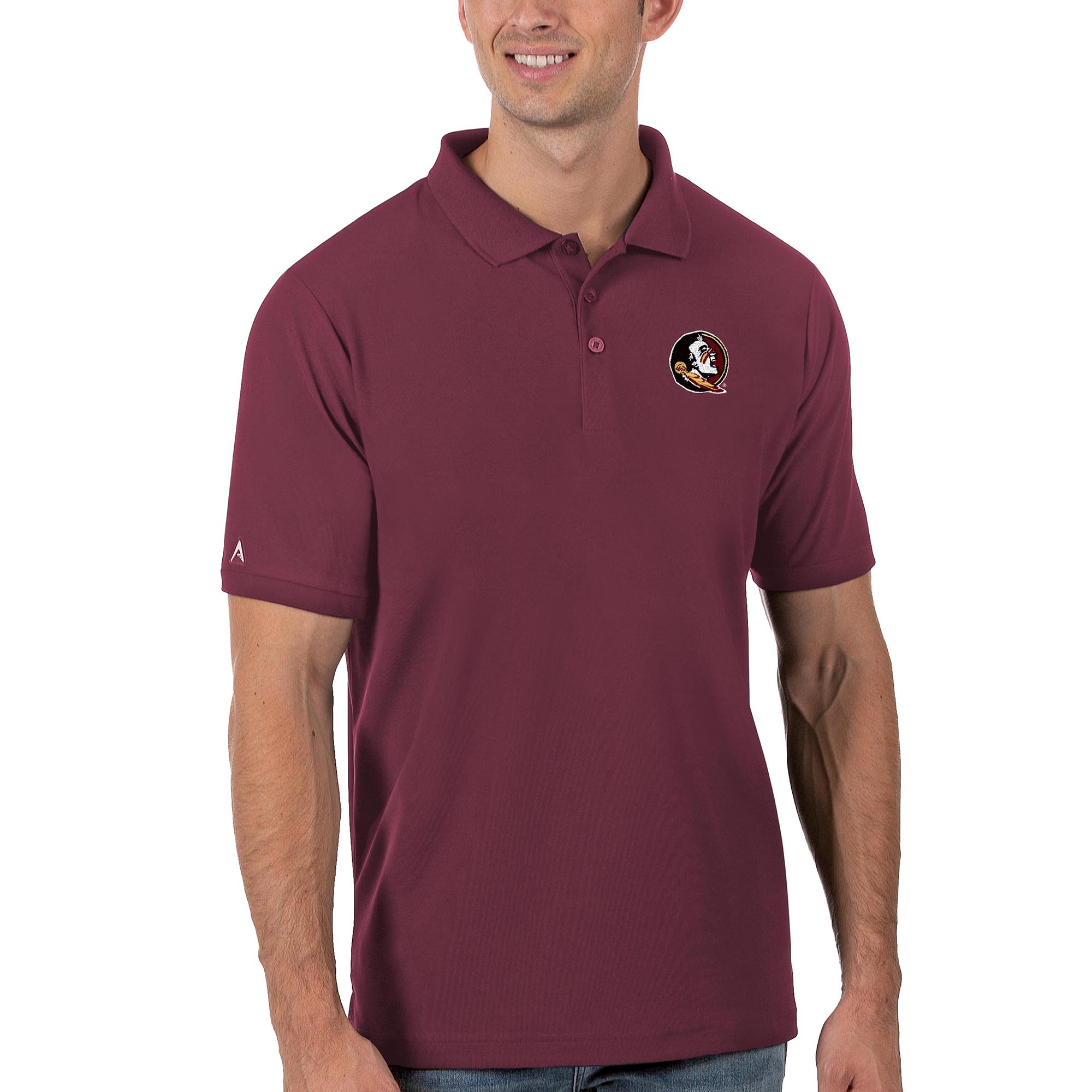 Men's Antigua Garnet Florida State Seminoles Legacy Pique Polo