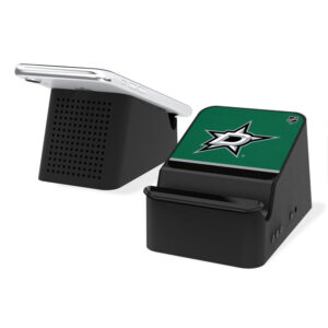 Dallas Stars Stripe Wireless Charging Station and Bluetooth Speaker