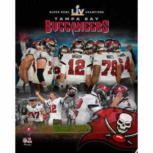 Tampa Bay Buccaneers Unsigned Super Bowl LV Champions Collage Photograph