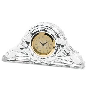 Gold Notre Dame Fighting Irish Crystal Clock