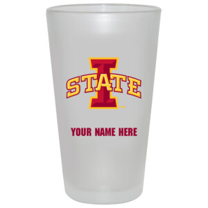 Iowa State Cyclones 16oz. Frosted Personalized Pint Glass