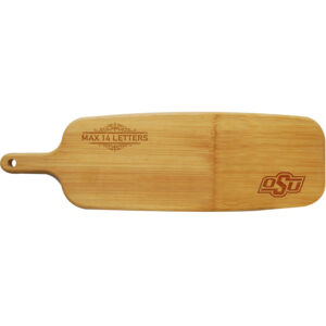 Oklahoma State Cowboys Personalized Bamboo Paddle Serving Board