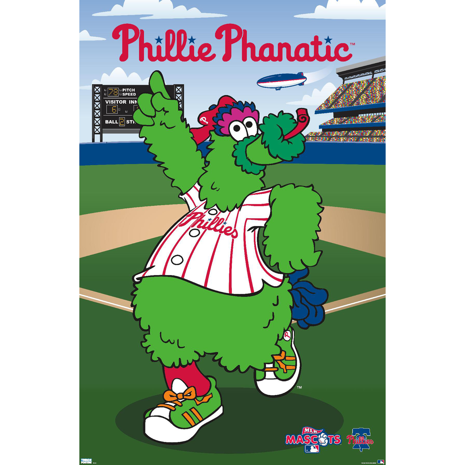 Philadelphia Phillies 24'' x 34.75'' Mascot Poster - Image 2
