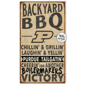Purdue Boilermakers 11'' x 20'' Indoor/Outdoor BBQ Sign