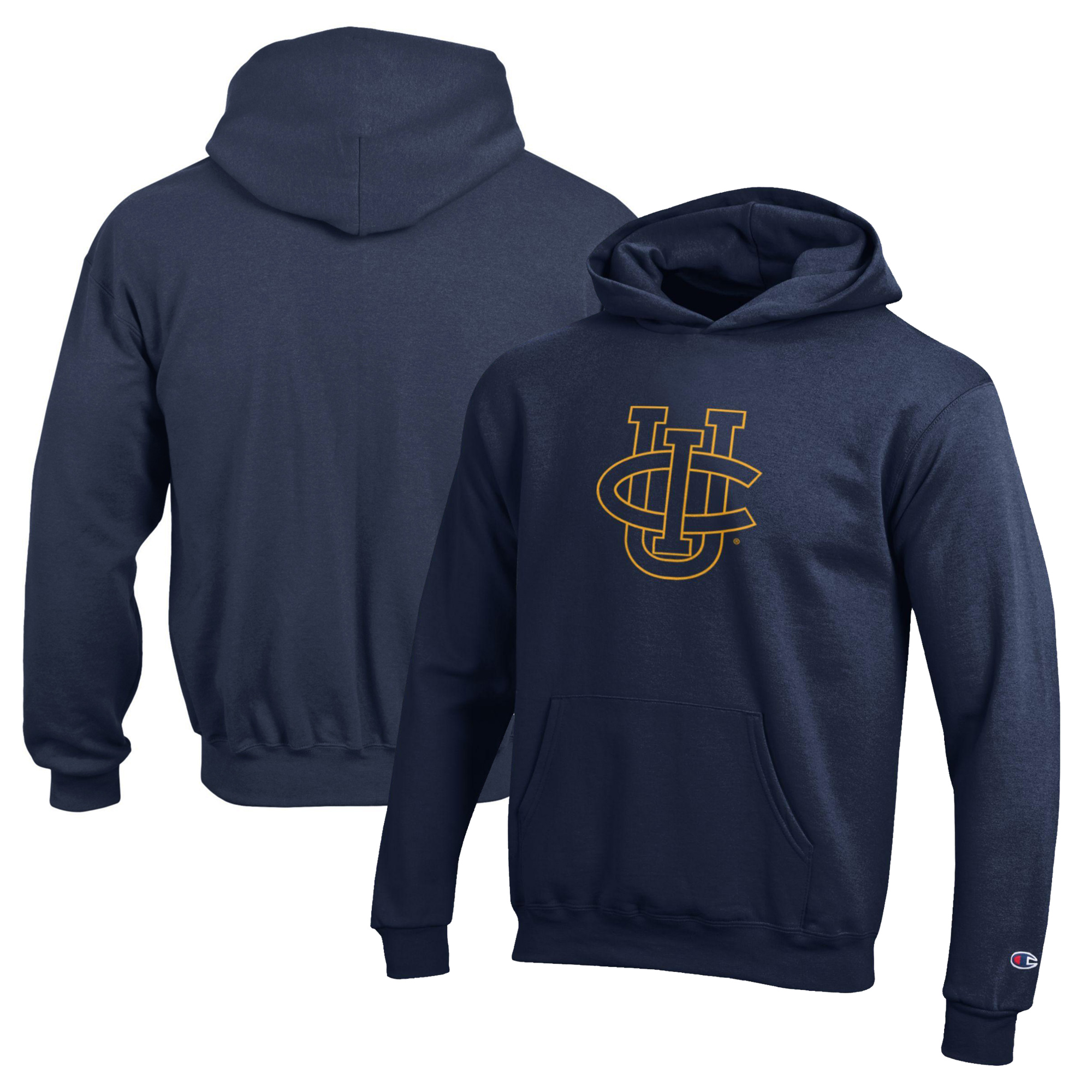 Youth Champion Navy UC Irvine Anteaters Eco Powerblend Pullover Hoodie - Image 2