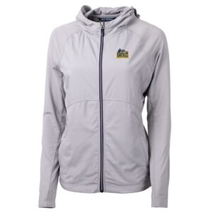 Women's Cutter & Buck Silver Drexel Dragons Adapt Eco Knit Full-Zip Jacket