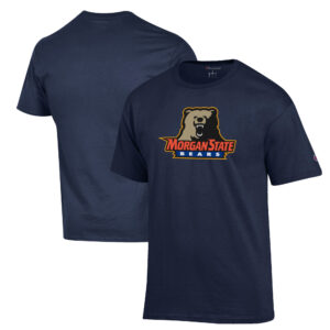 Men's Champion Navy Morgan State Bears Primary Jersey T-Shirt