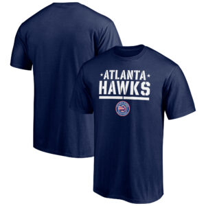 Men's Navy Atlanta Hawks Hoops For Troops Trained T-Shirt