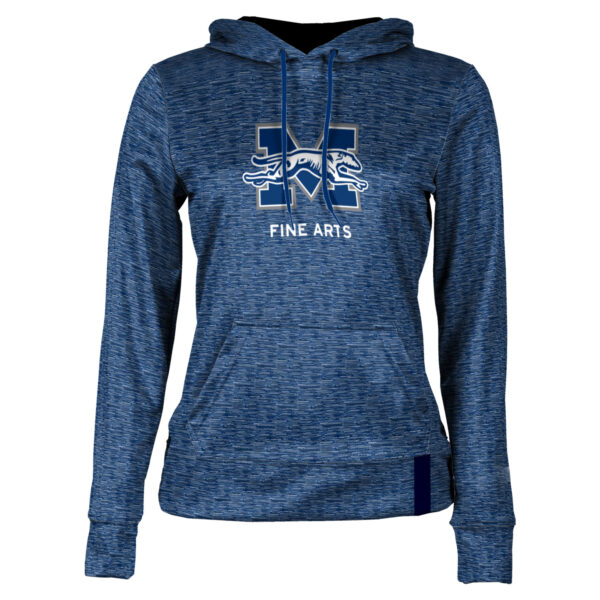 Women's Blue Moravian Greyhounds Fine Arts Pullover Hoodie - Image 6
