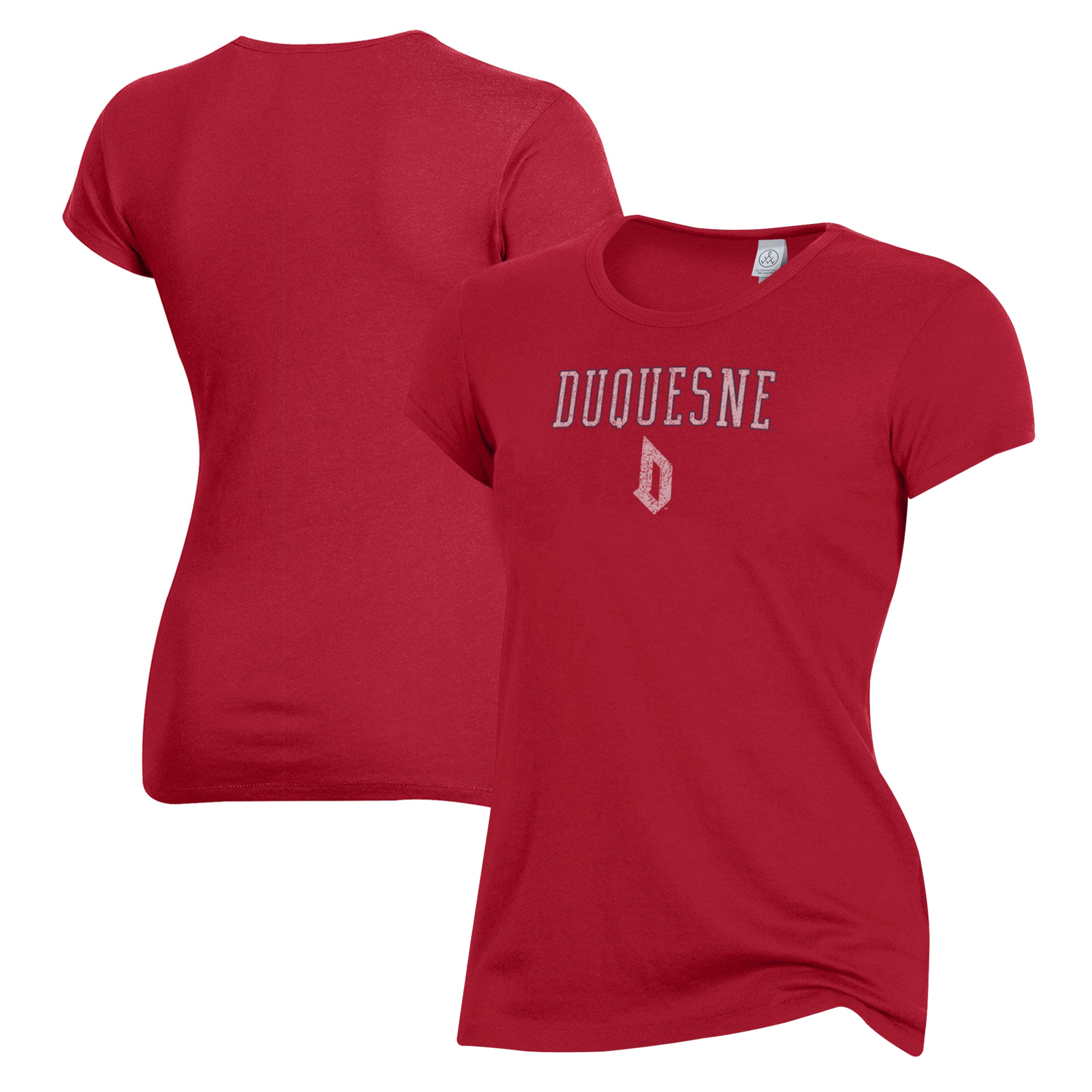 Women's Alternative Apparel Red Duquesne Dukes Keepsake T-Shirt