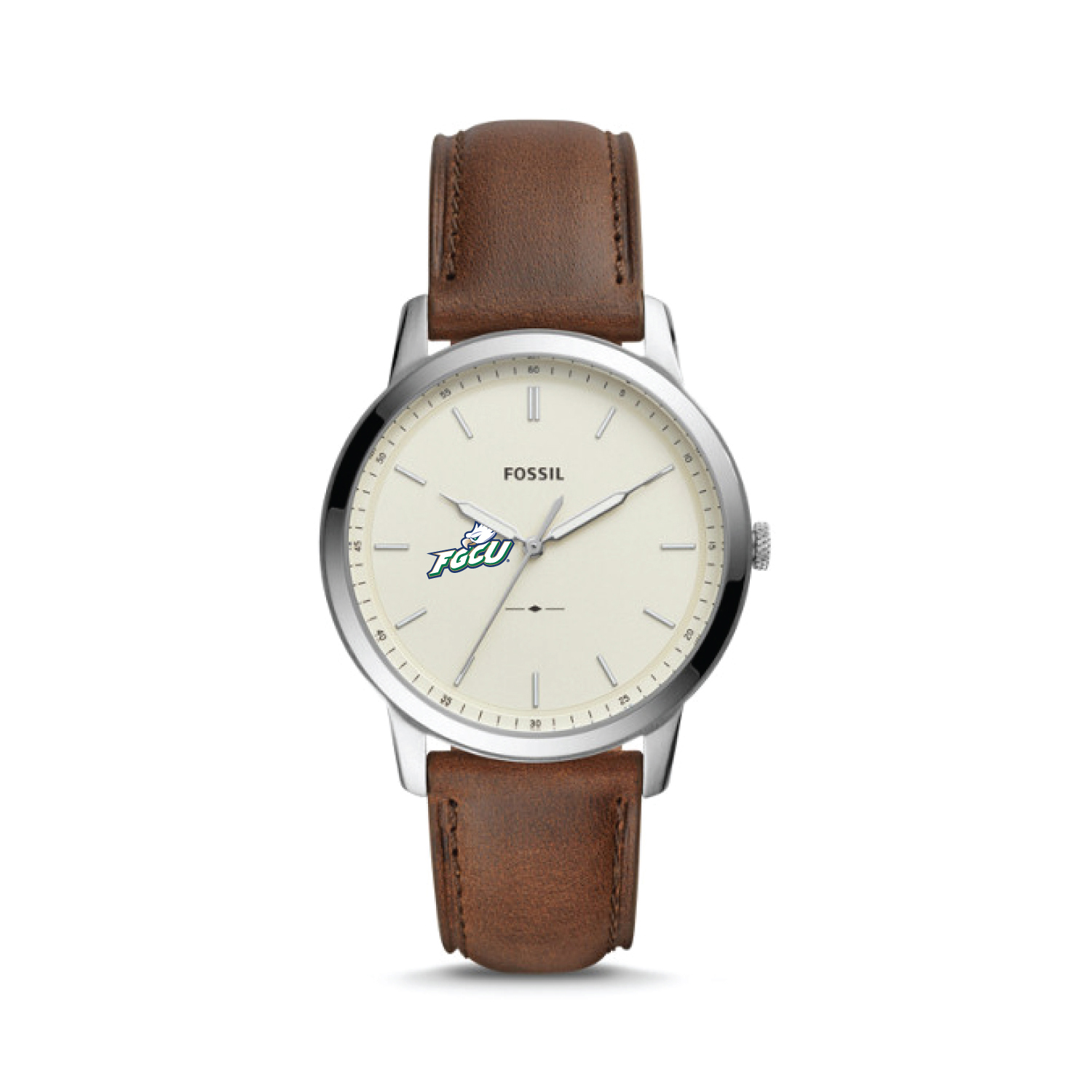 Fossil Florida Gulf Coast Eagles The Minimalist Brown Leather Watch