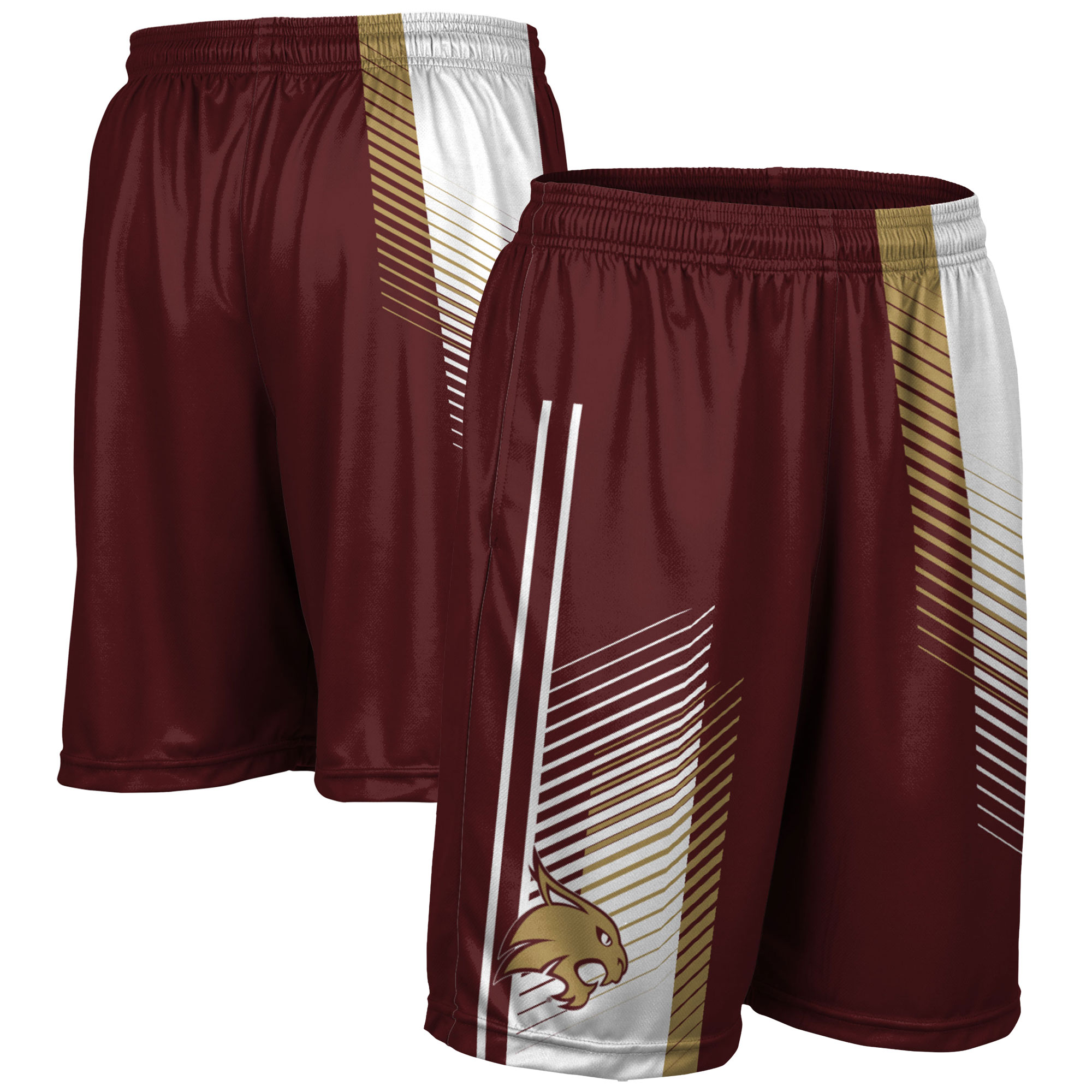 Men's Maroon Texas State Bobcats Pocketed Shorts