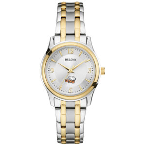 Women's Bulova Silver Ohio Northern Polar Bears Classic Two-Tone Round Watch